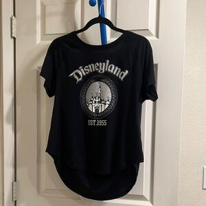 Disney Black scoop neck glitter  T-Shirt